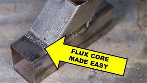 welding thin sheet metal with flux core|flux core welding basics.